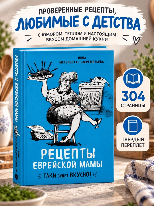 «Рецепты еврейской мамы» Инна Метельская-Шереметьева, еврейская кухня и семейные рецепты - 
