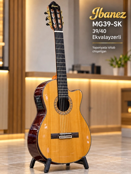 Gitara Ibanez ekvalayzerli klassik 39/40 - 