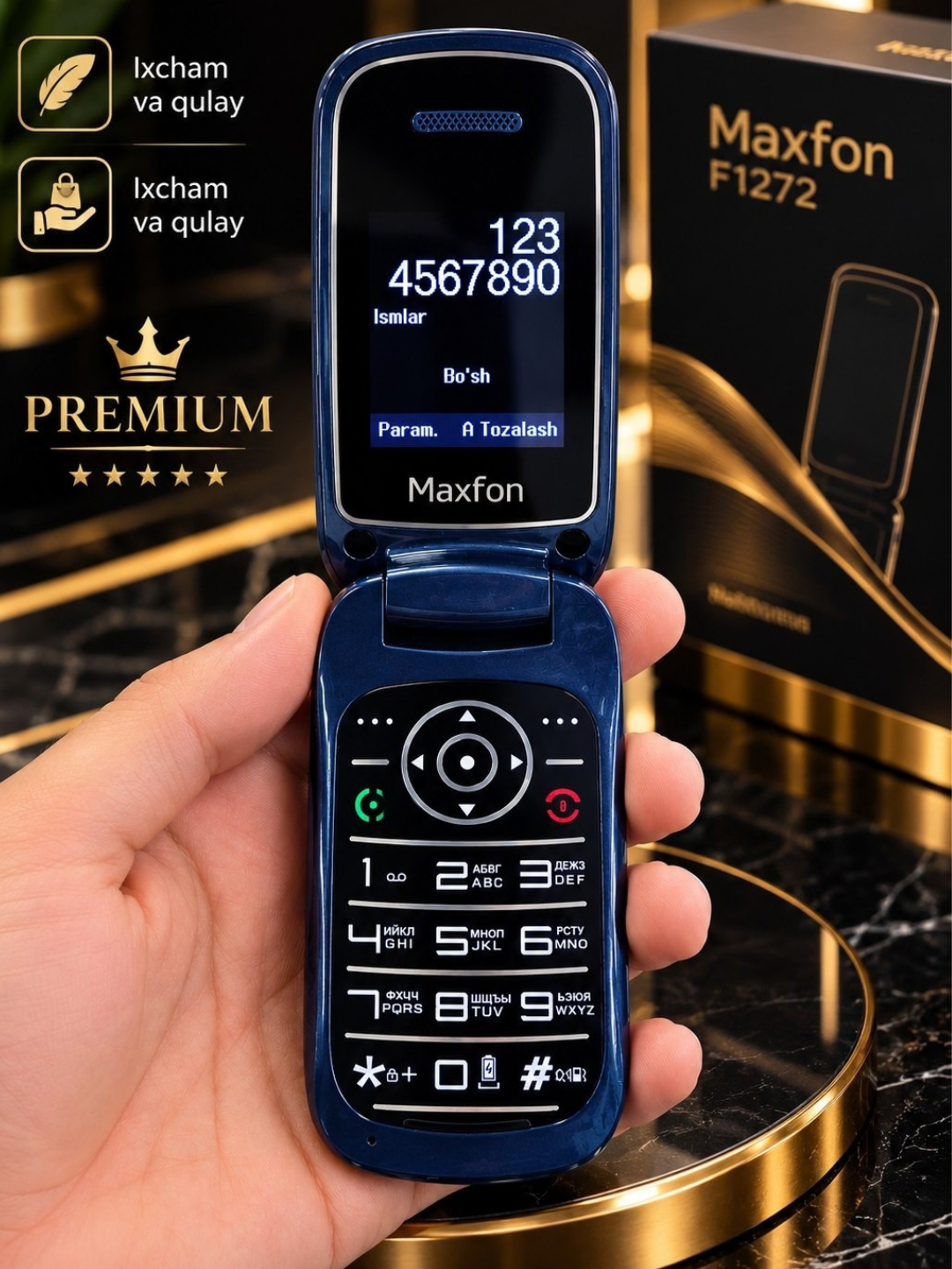 Maxfon F1272 legushka telefoni