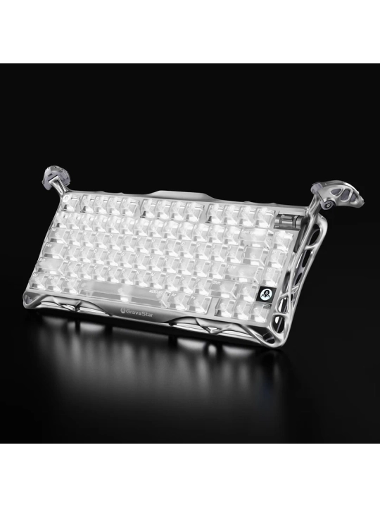 O'yin uchun mexanik klaviatura Gravastar Mercury K1 Pro Ghost White