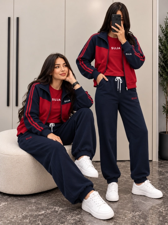 Ayollar olimpiya kiyimi + futbolka sport to‘plami, kuz-bahor - 