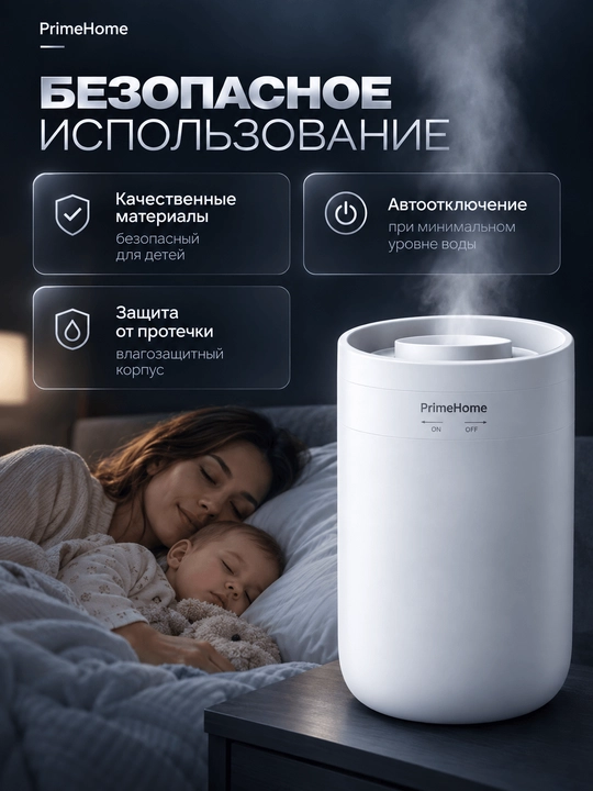 Увлажнитель воздуха ультразвуковой X11, 3 л, USB, 30 ч работы, верхний залив