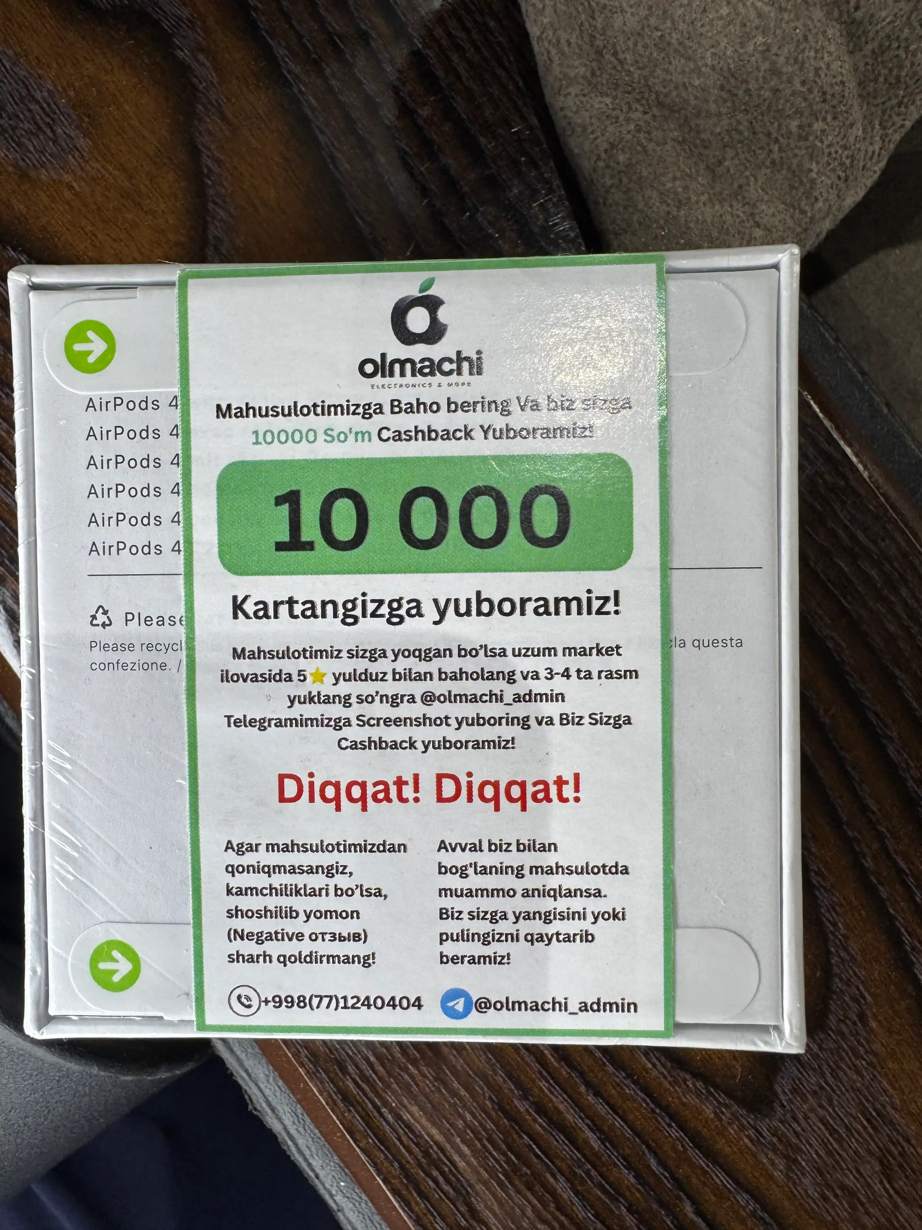 Simsiz quloqchinlar Pods 4, iPhone va Android uchun naushnik sensorli