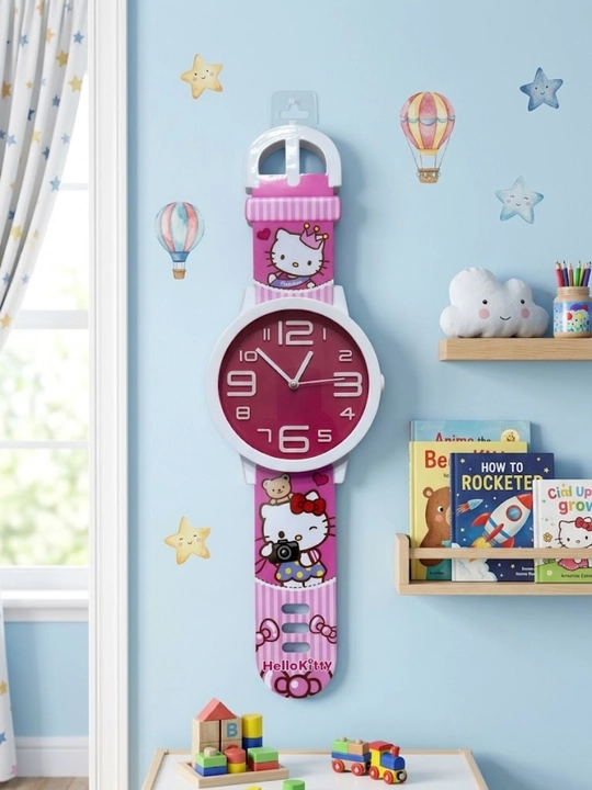 Детские настенные часы, Часы настенные Hello Kitty, Настенные часы для детской комнаты - 