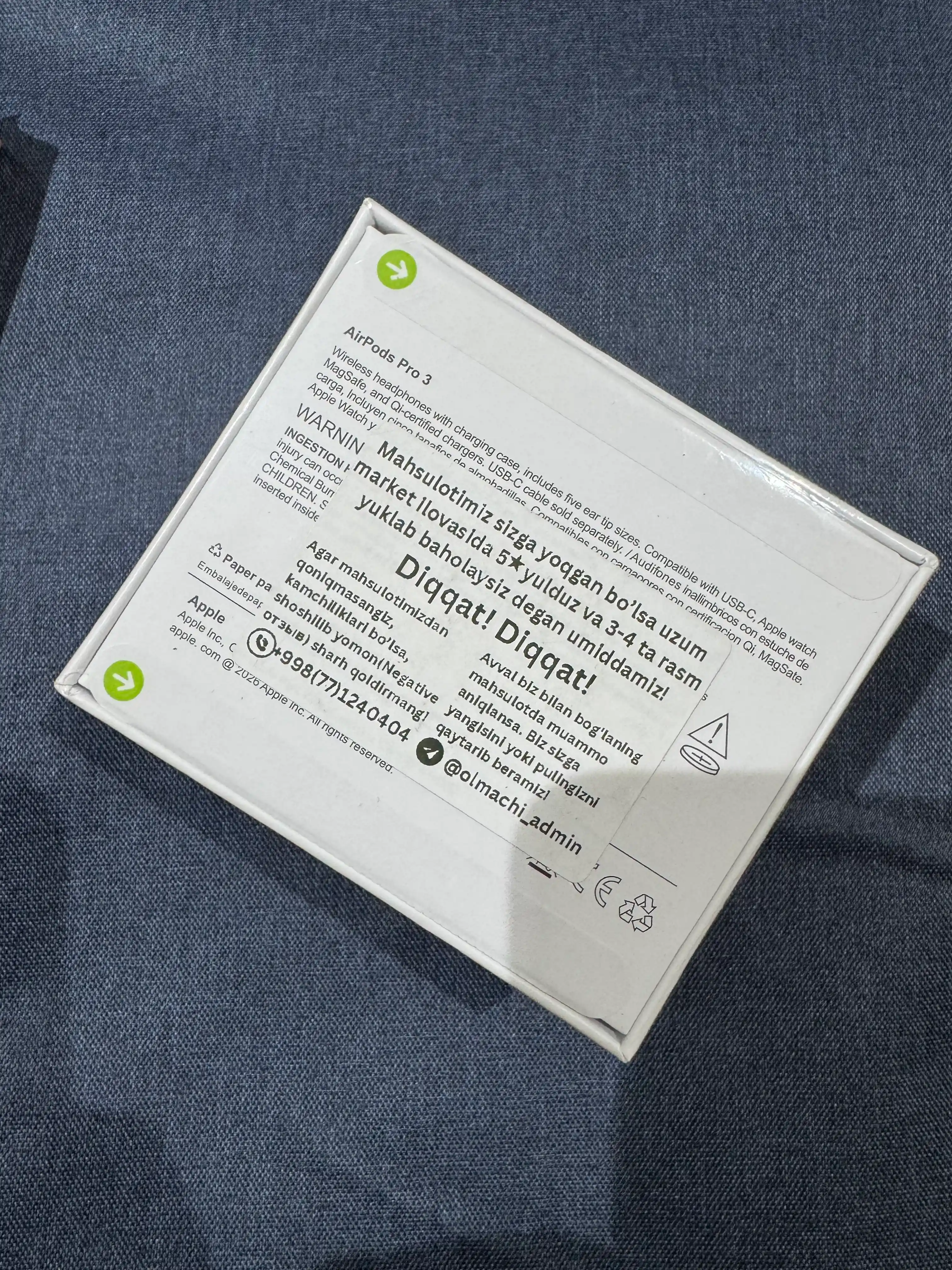 Simsiz quloqchinlar Pods Pro 3 ANC Premium, iPhone va Android uchun naushnik (+1ta sovg‘a)