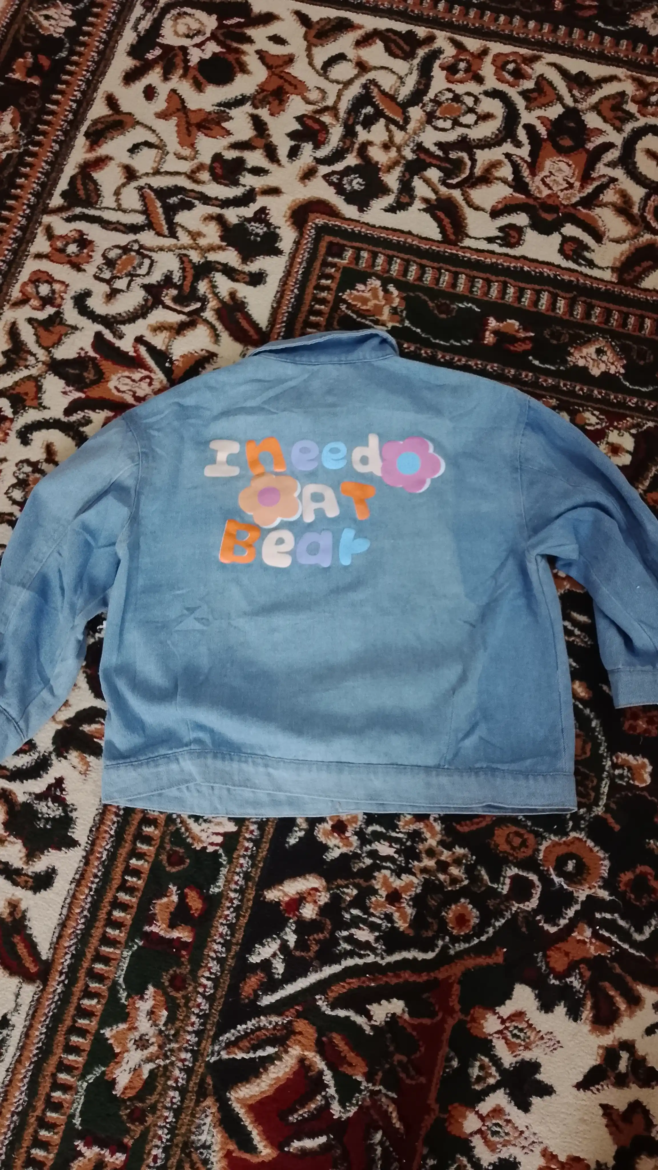 Qizlar uchun jinsi kurtka, denim, bolalar kiyimi, bahor-kuz mavsumi uchun