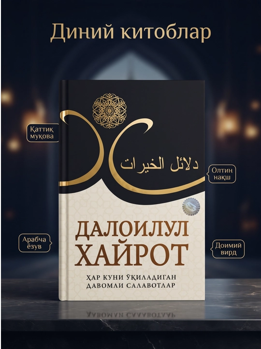 Dalоilul Xayrot – Salavotlar to'plami, qattiq muqova - 