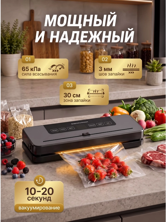 Quruq va ho'l mahsulotlar uchun avtomatik vakuumli qadoqlash mashinasi