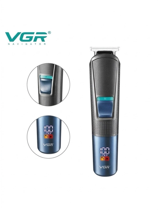 Триммер VGR V-108, 10 в 1, профессиональный, для волос и бороды, со светодиодной подсветкo
