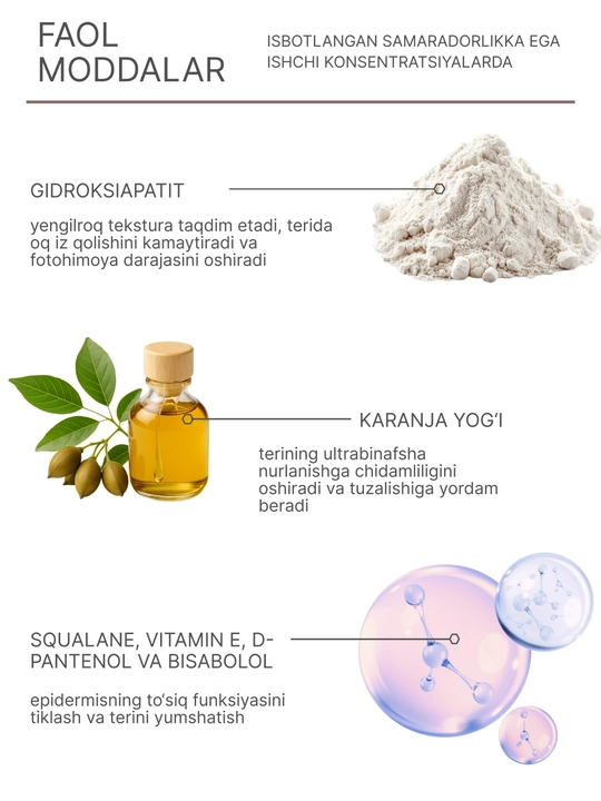 Geltek Mineral Tone-Up SPF 50+ tusli Pink Ivory quyoshdan himoyalovchi krem