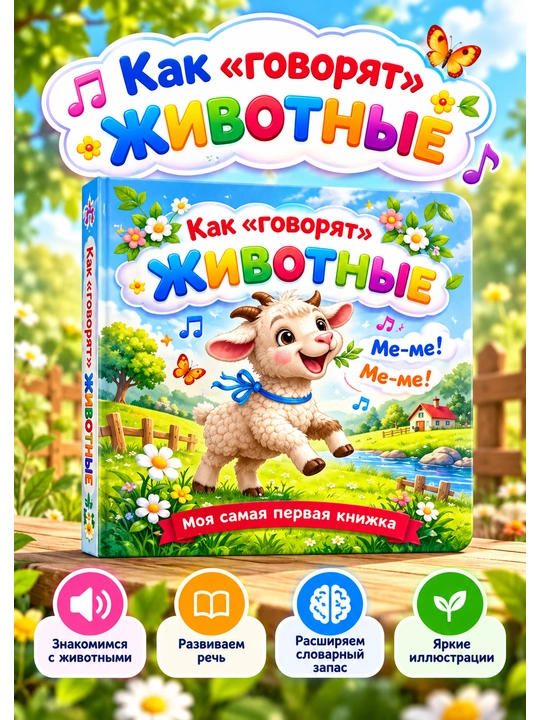 Hayvonlar qanday ovoz chiqaradi? Mening ilk kitobcham - 