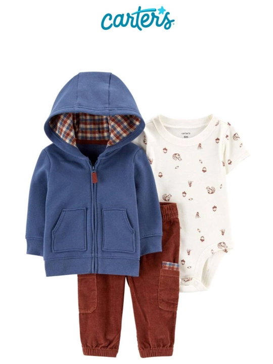 Комплект из трех предметов для малышей Carters флисовая куртка
