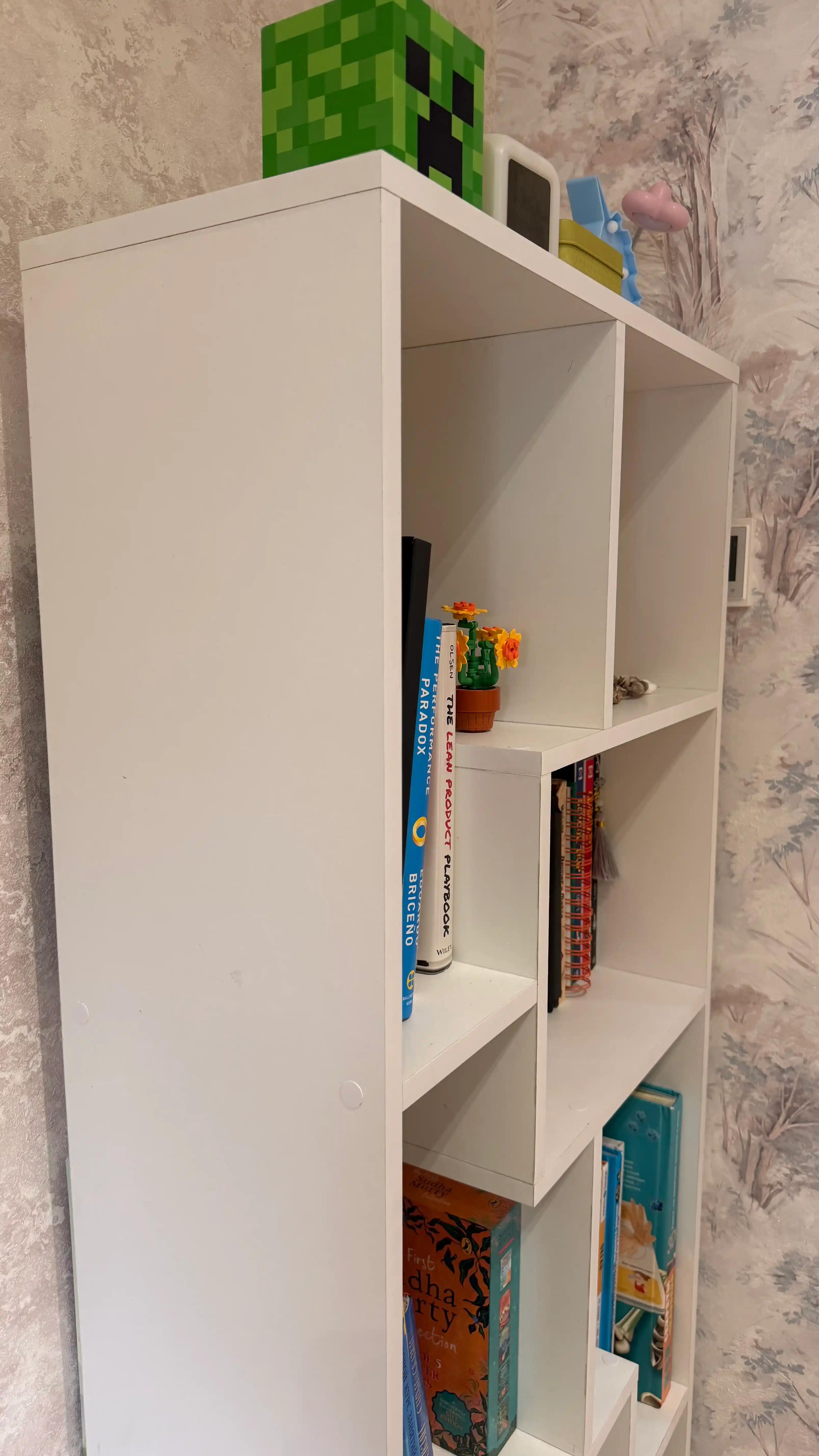 Стеллаж для книг JAMBO полка для дома, из качественного ЛДСП (Россия), полностью собранный