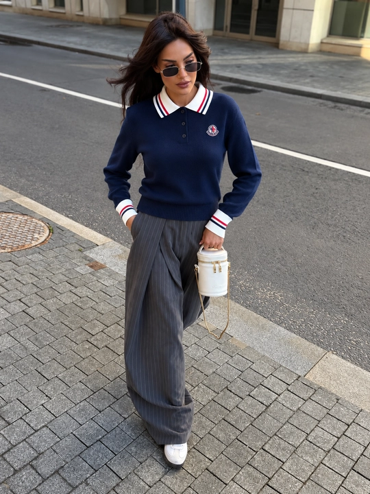 Ayollar svitrlari kuz, qish, bahor uchun standart o'lchamda, tugmali