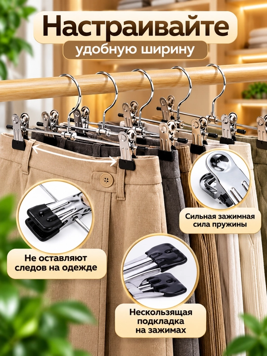 Ustki kiyim va shimlar uchun plastmassa, metall, turli rangdagi ilgichlar 1, 5, 10 dona
