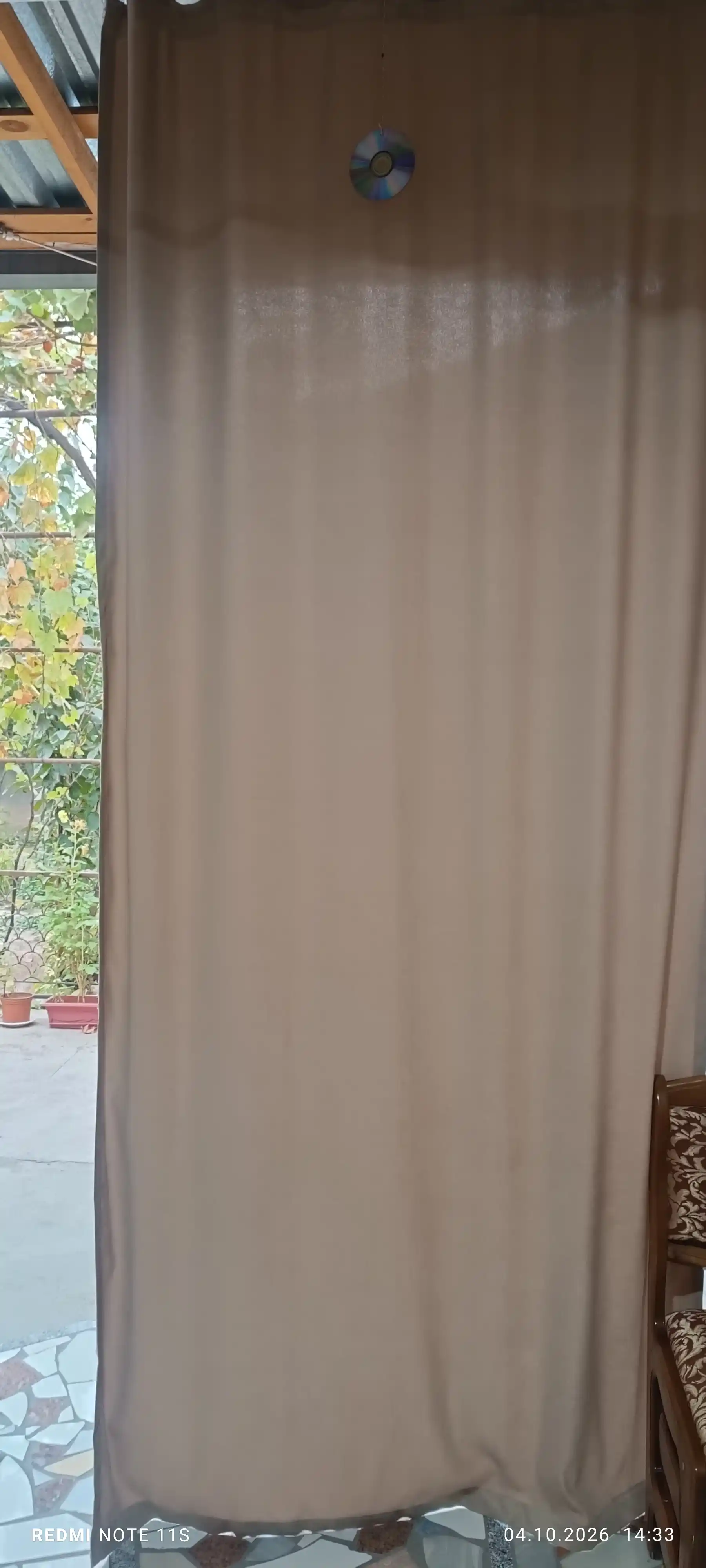 Шторы канвас блекаут для гостиной,  длинные, на ленте, 150×280