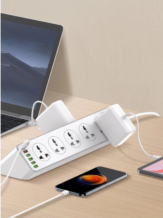 LDNIO SC10610C tarmoq filtri, 10 ta rozetka, Type-C PD 30W, 6 USB, uzaytirgich 2m 2500W
