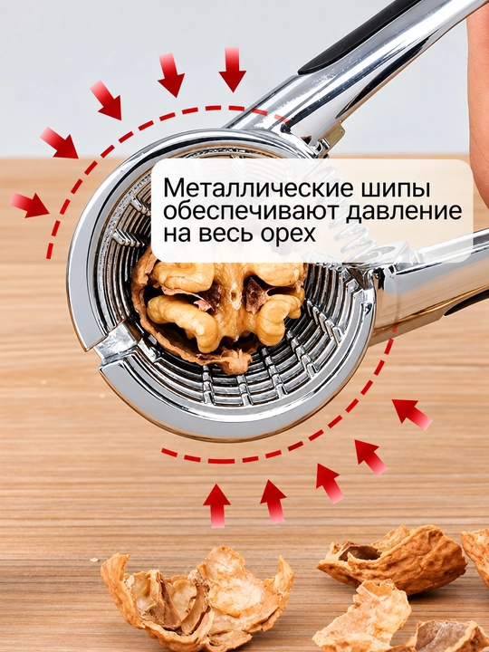 Орехокол, универсальный для грецких орехов, фисташек, миндали и фундука