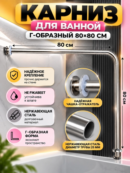 Карниз для ванной