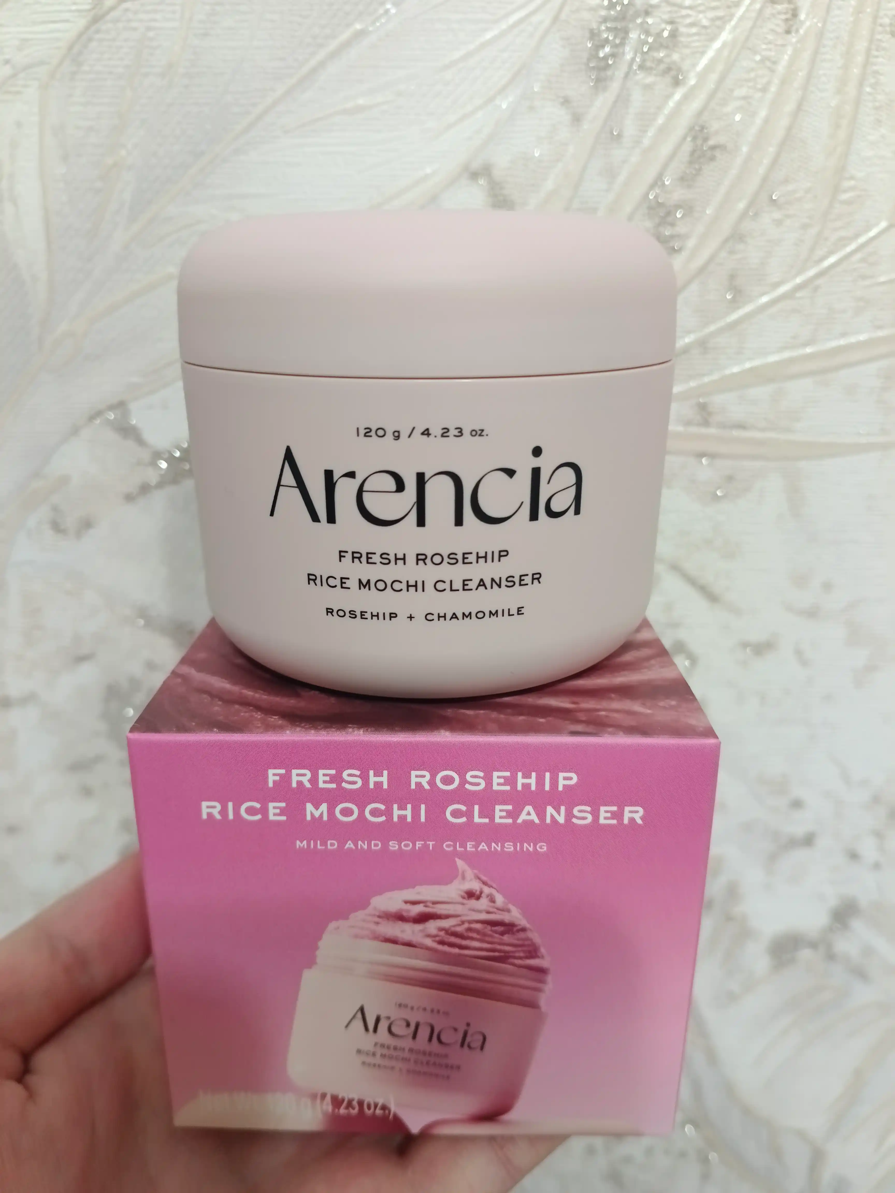 Пенка для умывания и глубокого очищения лица Arencia Rice Mochi Cleanser, пенка-моти, 120г