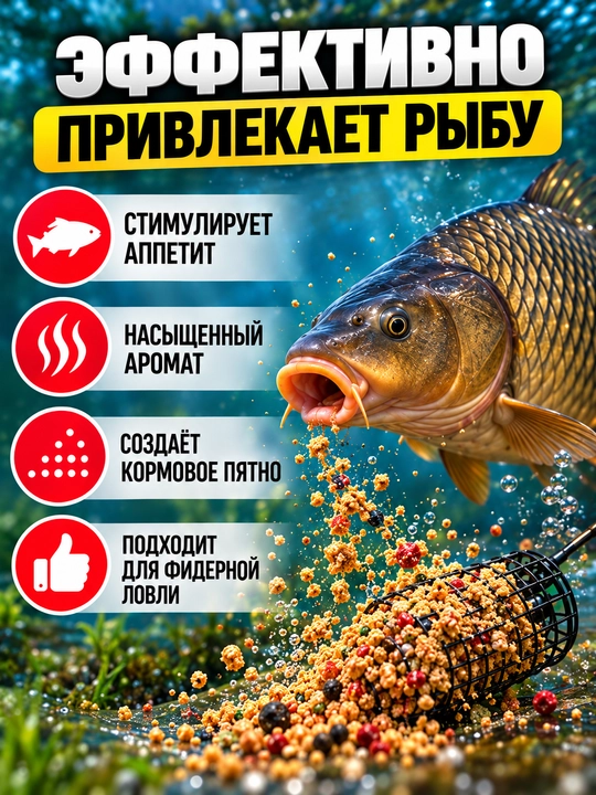 NEO SAZAN KARP baliq ovi uchun ozuqa, karp va sazan uchun, fider, 1 kg