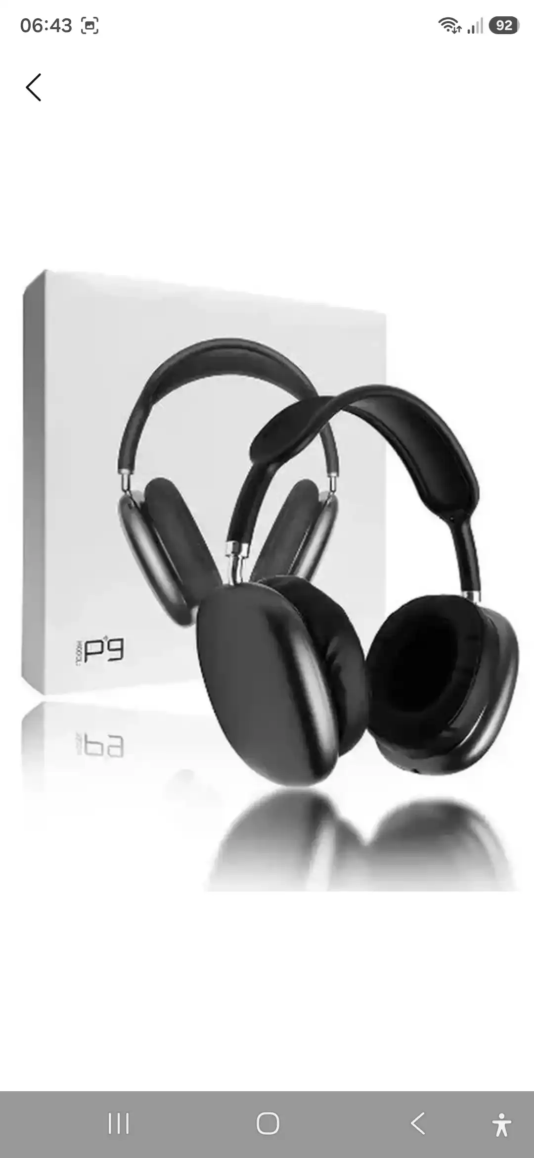 Simsiz Bluetooth Mikrofonli P9 simsiz Bluetooth quloqliklari
