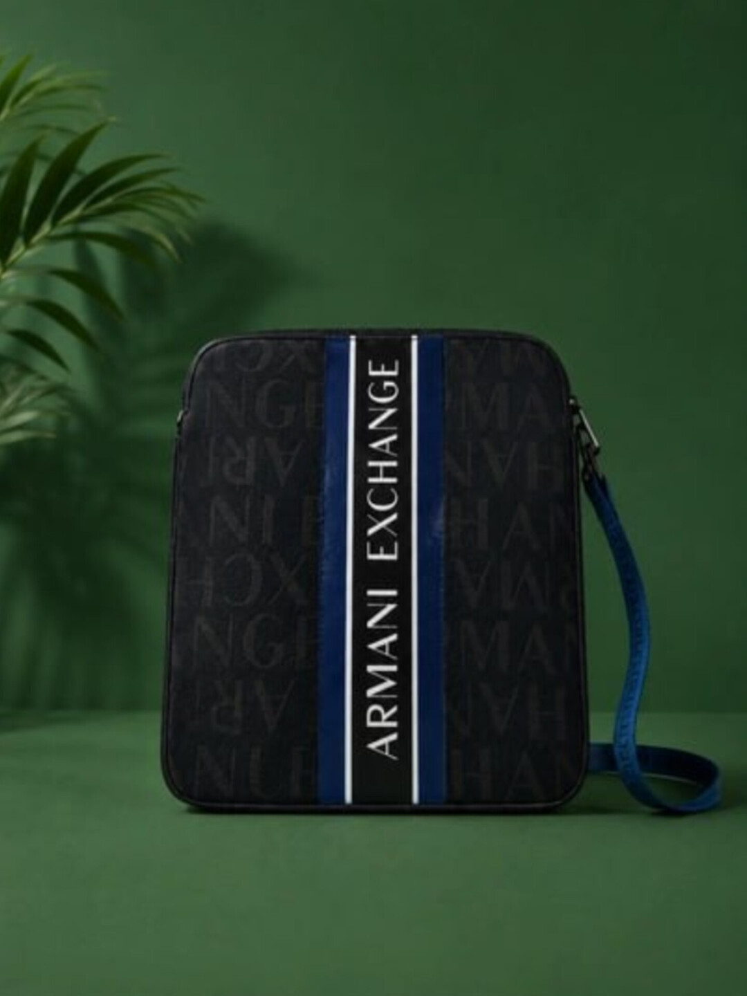 Мужской клатч премиум-класса Armani Exchange, для документов и планшета, 24×27 см - 