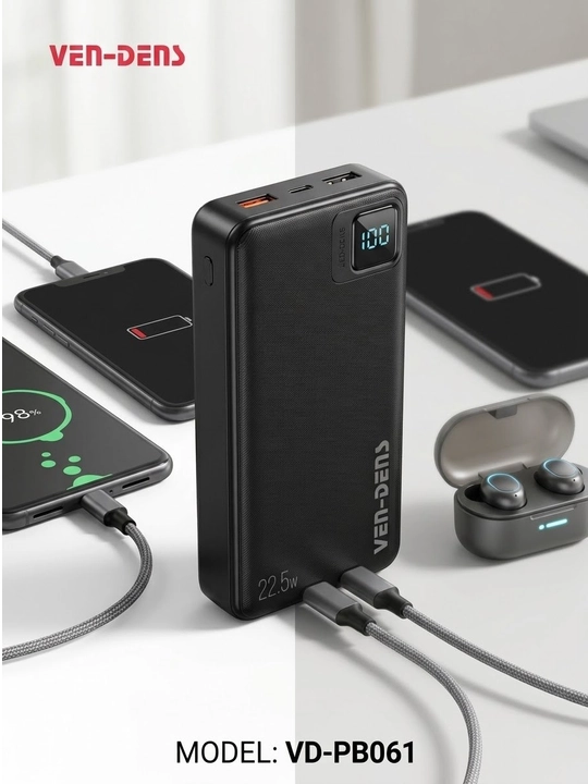 Повербанк 20000mAh 22.5W Быстрая зарядка Ven-Dens VD-PB061