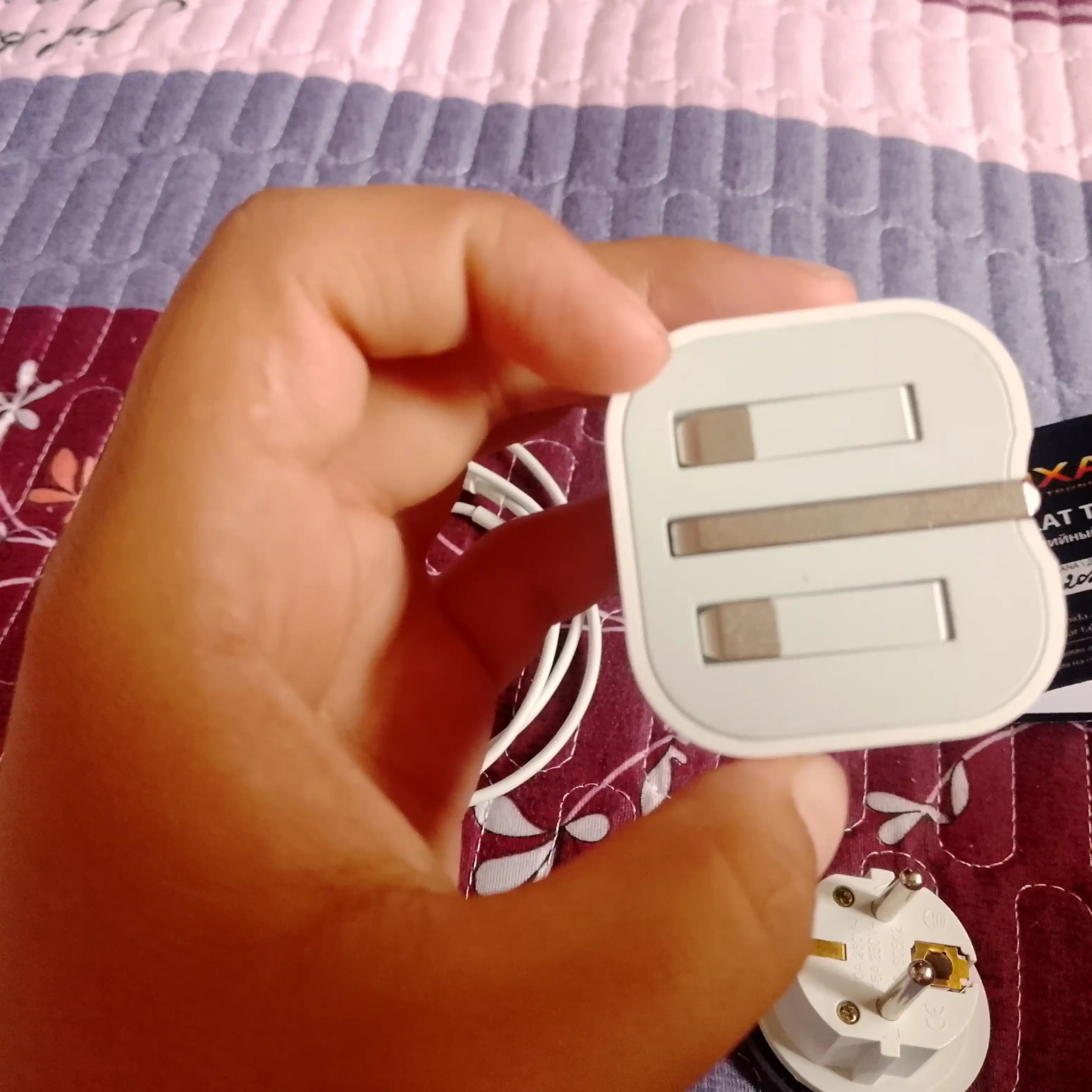 IPhone uchun zaryadchik, zaryadnik tez zaryadlovchi 20 Vt, Type-Cdan Lightning kabel bilan