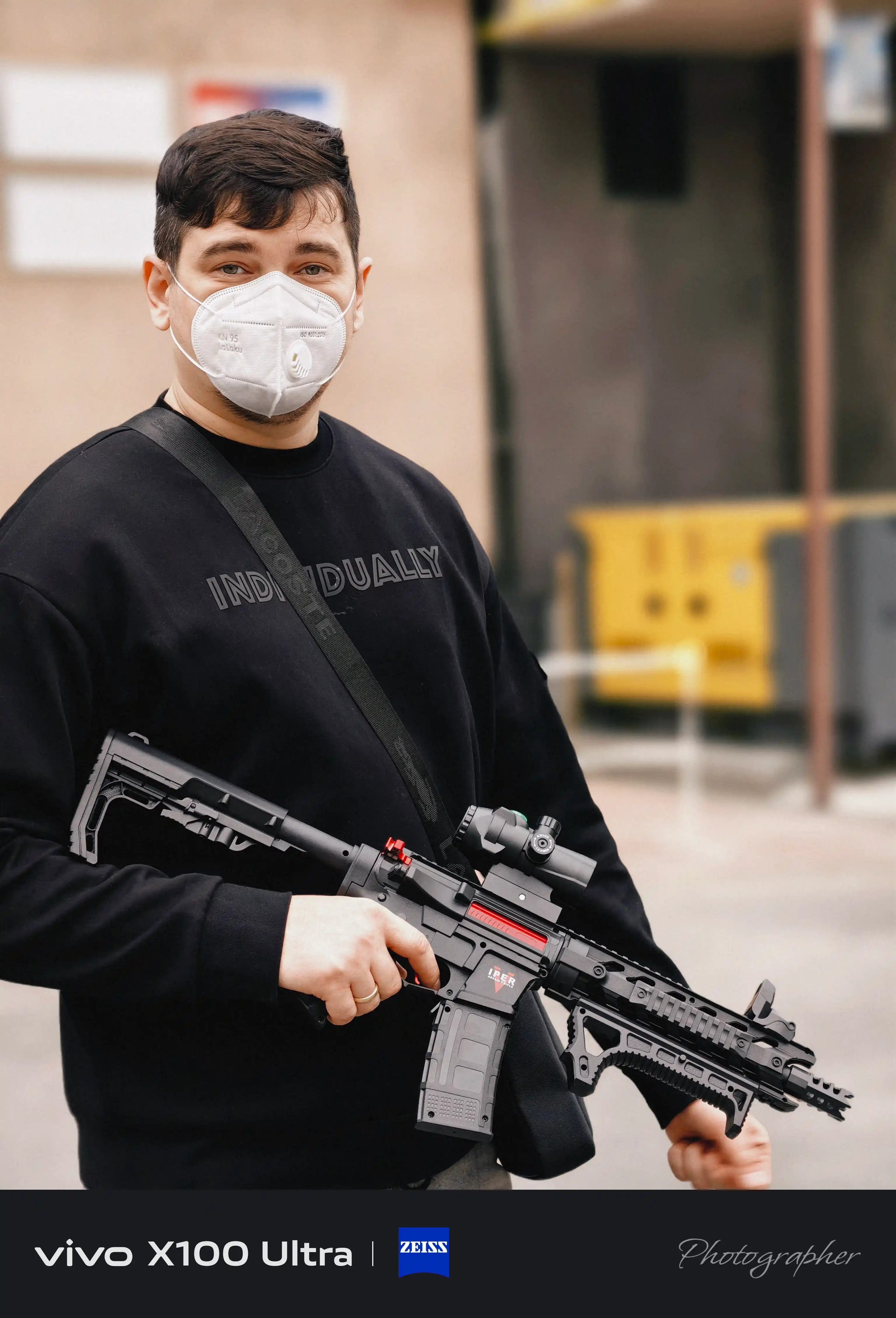M4 Viper orbizli blaster, elektr, nishonga olgich va himoya ko'zoynagi bilan