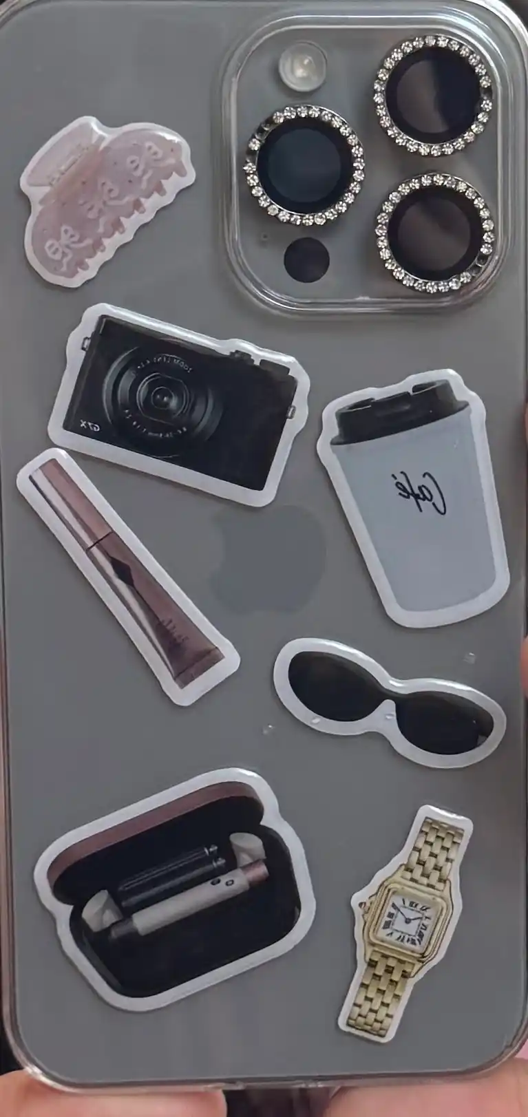 Telefon, iPhone, noutbuk va quloqchinlar uchun 3D stiker stikeri
