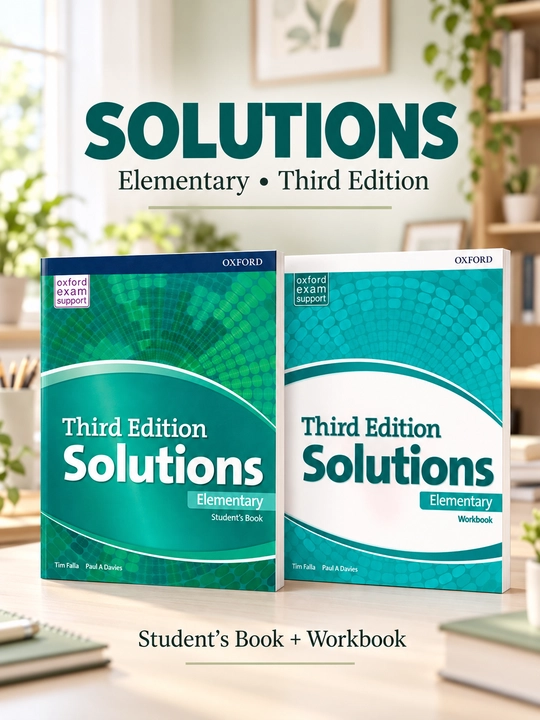 Solutions, Elementary, Third Edition, Student's Book+Workbook - 