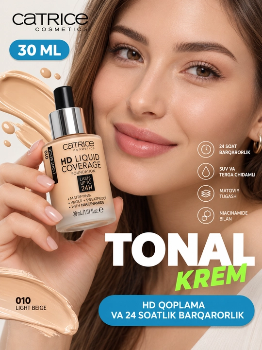 Tonal kremi Catrice HD Liquid Coverage Foundation - 