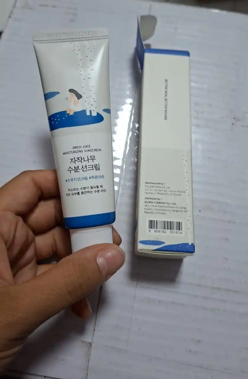 Солнцезащитный крем Round Lab Birch Juice Moisturizing Sunscreen SPF50+ PA+