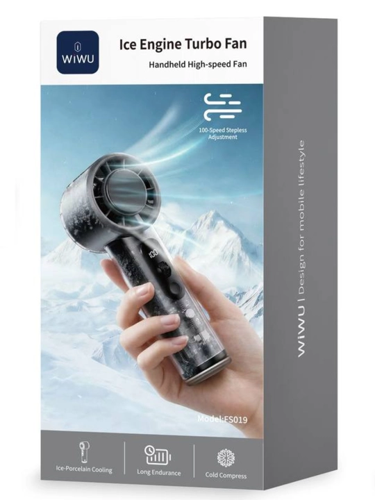 WiWU FS019 Ice Engine Turbo Fan, портативный вентилятор 3000 мАч