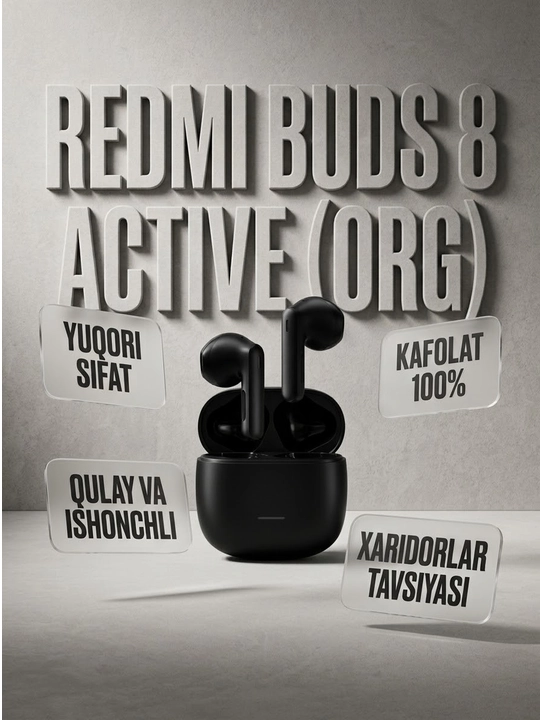 Xiaomi Redmi Buds simsiz Bluetooth quloqchinlari: Buds 6 Active, Buds 5 ANC, Buds 6 Lite, Buds 6 Play, Buds 5 Pro