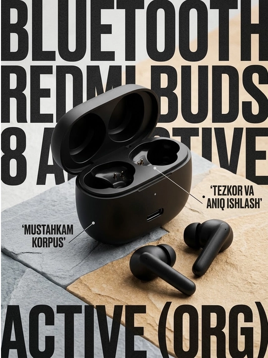 Xiaomi Redmi Buds simsiz Bluetooth quloqchinlari: Buds 6 Active, Buds 5 ANC, Buds 6 Lite, Buds 6 Play, Buds 5 Pro