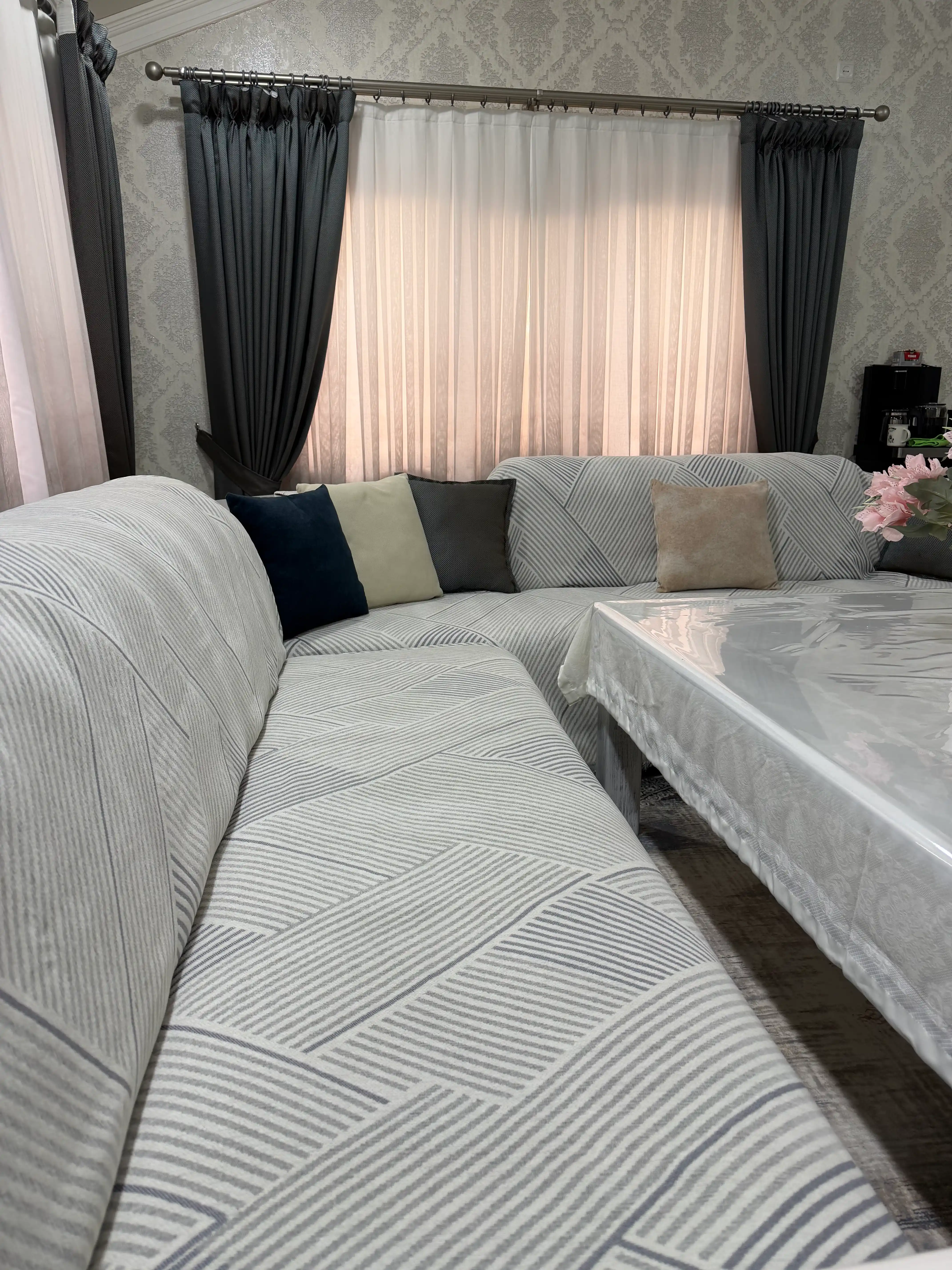 Divan va kreslolar uchun yopinchiq-pled, mebel uchun universal g‘ilof, choyshab