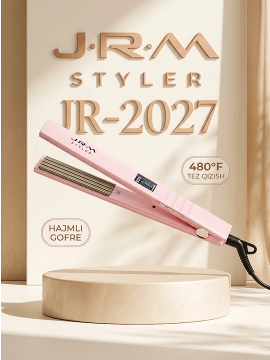 Профессиональные выпрямители для волос JRM STYLER: модели JR-2027, JR-8032, JR-1066, JR-1055, JR-1122, JR-1051, JR-2026 - 
