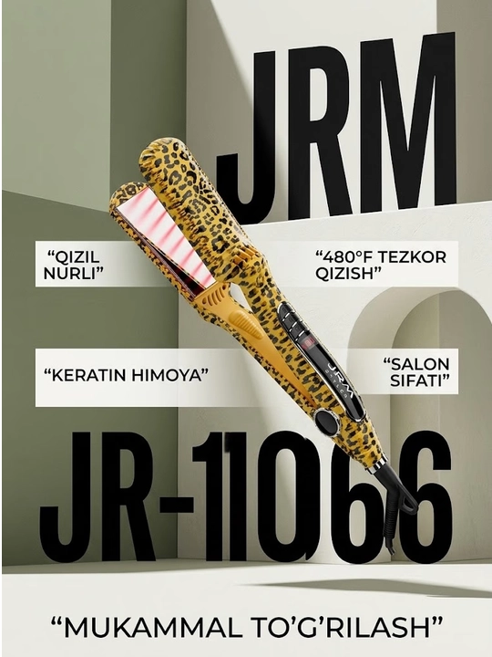 Профессиональные выпрямители для волос JRM STYLER: модели JR-2027, JR-8032, JR-1066, JR-1055, JR-1122, JR-1051, JR-2026 - 