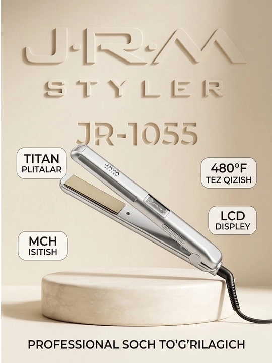 Профессиональные выпрямители для волос JRM STYLER: модели JR-2027, JR-8032, JR-1066, JR-1055, JR-1122, JR-1051, JR-2026 - 