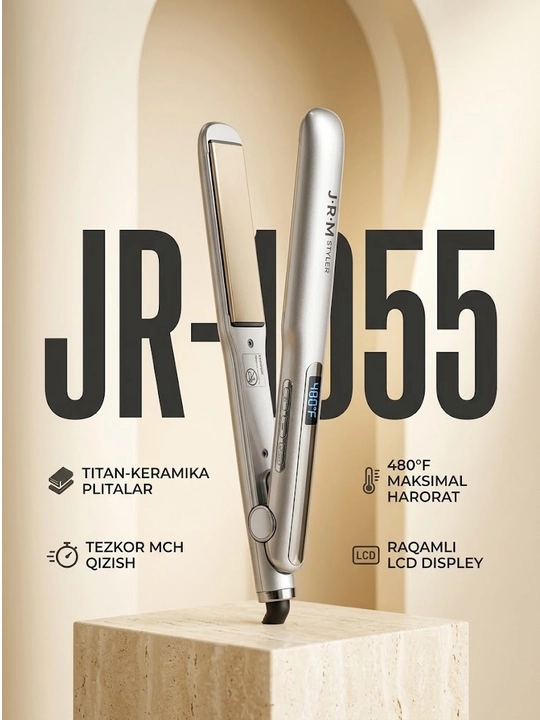 Профессиональные выпрямители для волос JRM STYLER: модели JR-2027, JR-8032, JR-1066, JR-1055, JR-1122, JR-1051, JR-2026