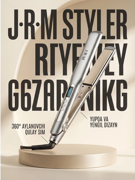 Профессиональные выпрямители для волос JRM STYLER: модели JR-2027, JR-8032, JR-1066, JR-1055, JR-1122, JR-1051, JR-2026