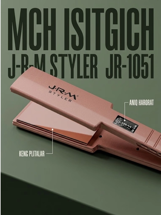 Профессиональные выпрямители для волос JRM STYLER: модели JR-2027, JR-8032, JR-1066, JR-1055, JR-1122, JR-1051, JR-2026
