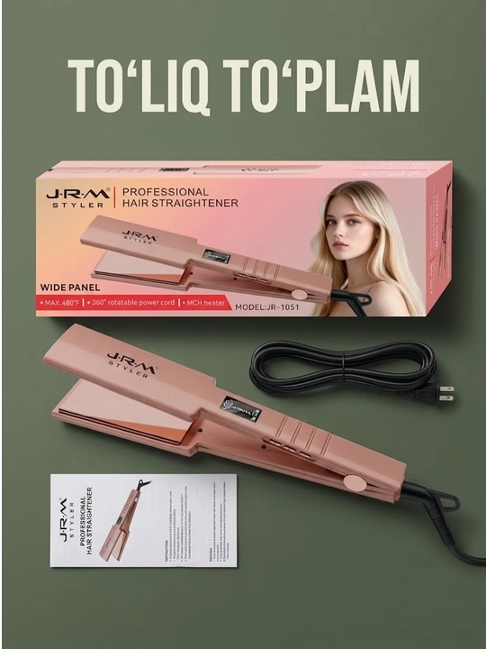 Профессиональные выпрямители для волос JRM STYLER: модели JR-2027, JR-8032, JR-1066, JR-1055, JR-1122, JR-1051, JR-2026