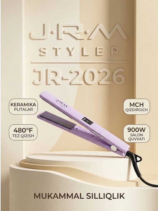 Профессиональные выпрямители для волос JRM STYLER: модели JR-2027, JR-8032, JR-1066, JR-1055, JR-1122, JR-1051, JR-2026 - 
