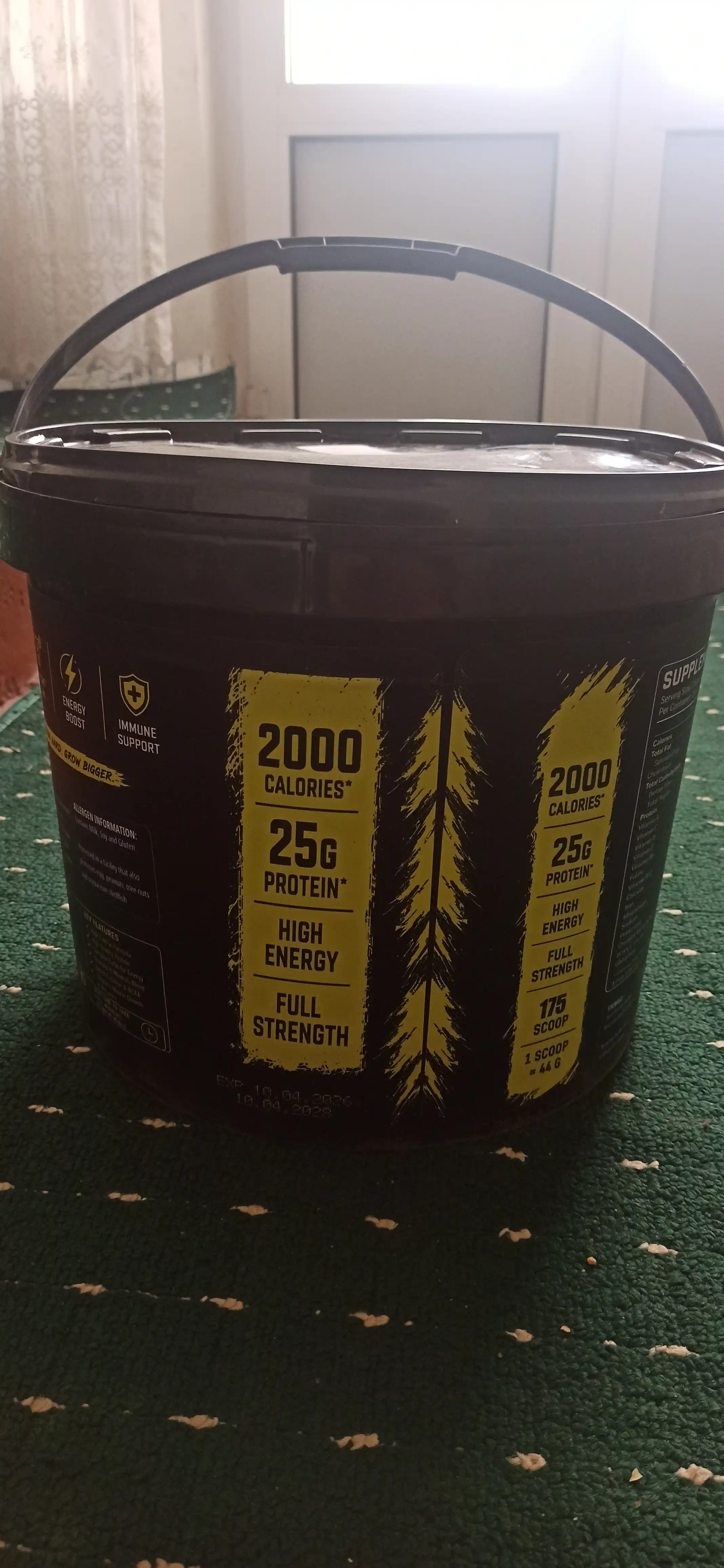 Geyner Super MASS GAINER, mushak massasini olish uchun, 1-3-7 kg