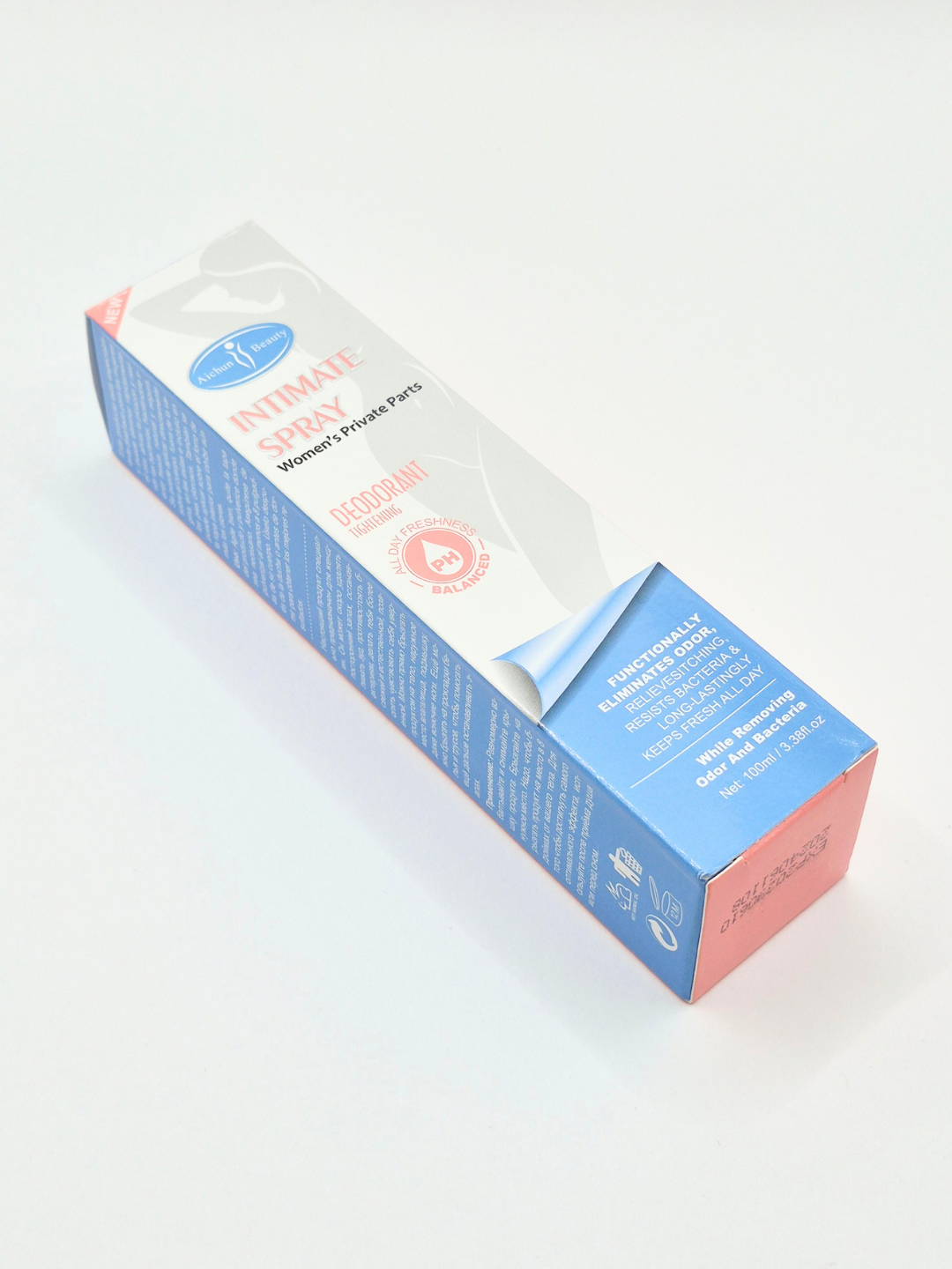 Ayollar uchun intim dezodorant-sprey Aichun Beauty Intimate Spray, 100 ml - 