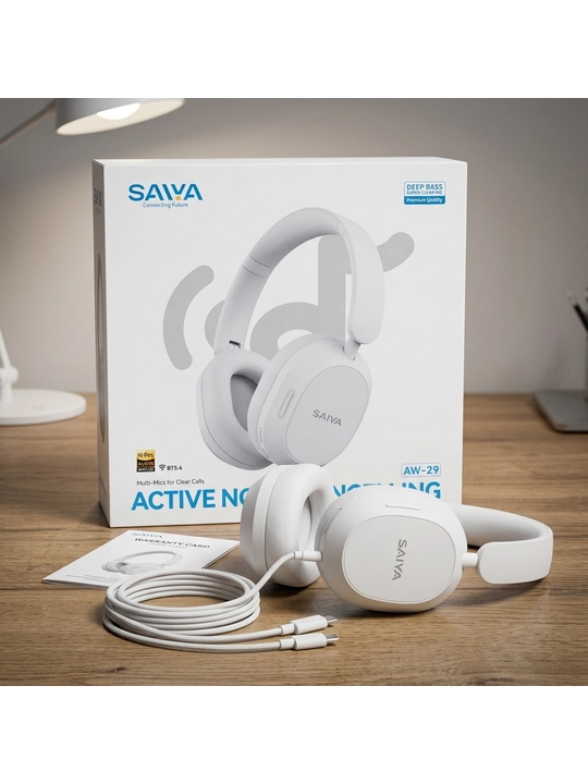 Saiya AW 29 Bluetooth simsiz quloqchin ANC faol shovqinni kamaytirish