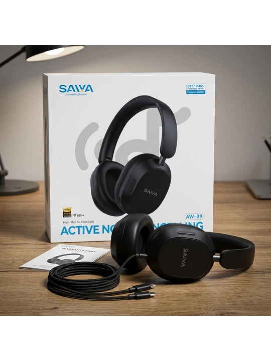Saiya AW 29 Bluetooth simsiz quloqchin ANC faol shovqinni kamaytirish